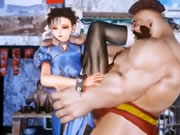 Fighting mädchen Chun Li